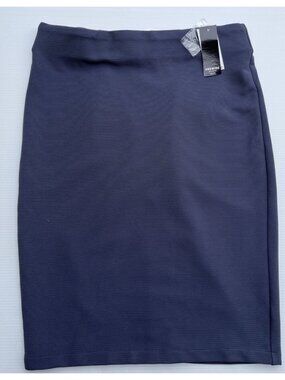 Premise Studio Ponte Pencil Skirt Gray Petite 4P Stretch Work Office NWT